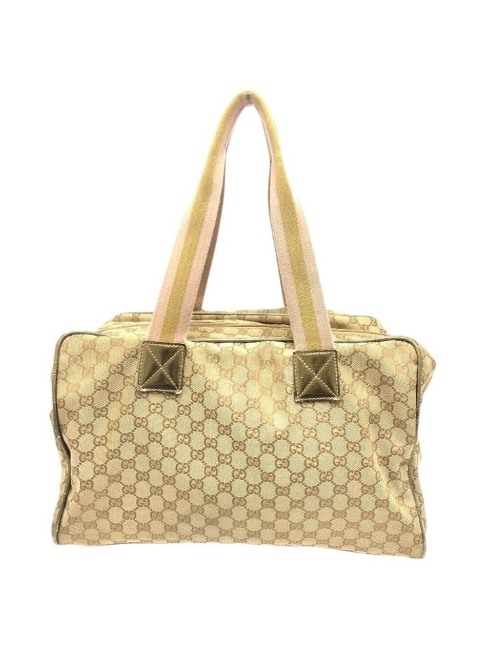 Gucci Boston Bag GG Canvas Beige